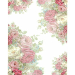 1papier riz Les Roses -R837