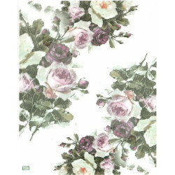 1papier riz Les Roses -R836