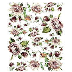 1papier riz Les Roses-R891