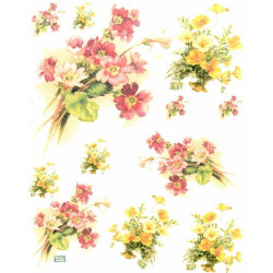 1papier de riz Fleurs -R960