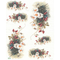 1papier de riz Fleurs -R1101