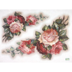 1papier riz Les Roses-R1118