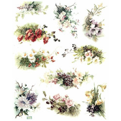 1papier de riz Fleurs-R1157