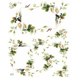 1papier riz Fleurs -R1356