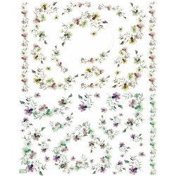 1papier de riz Fleurs-R1368