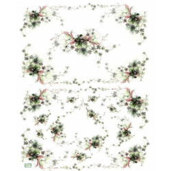 1papier de riz Fleurs -R1370