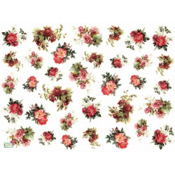 1papier riz Les Roses -R1452