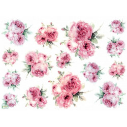 1papier de riz Fleurs -R1689