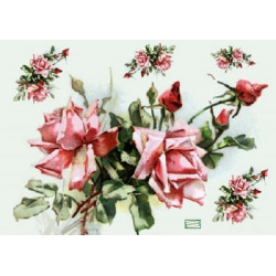 1papier riz Les Roses-F412G