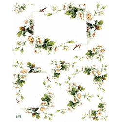 1papier de riz Fleurs-R212L