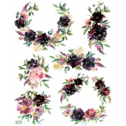 1 papier de riz Fleurs-R597L