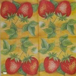 1serviette papier Fraises-72