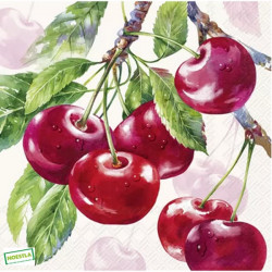 1serviette papier Cerises-63