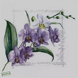 1serviette papier Orchidés-21