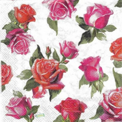 1serviette papier Les Roses-33