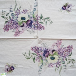 1serviette papier Fleurs-40