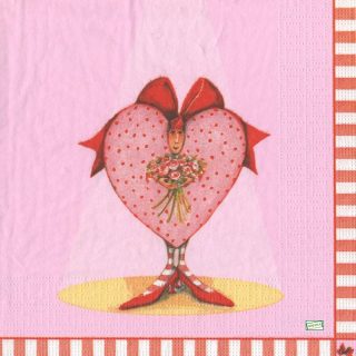 1 serviette papier Les Coeurs - 27