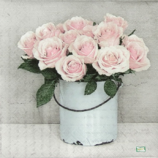1 serviette papier Les Roses -55