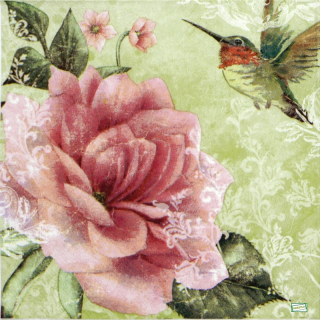1 serviette papier Les Roses - 96