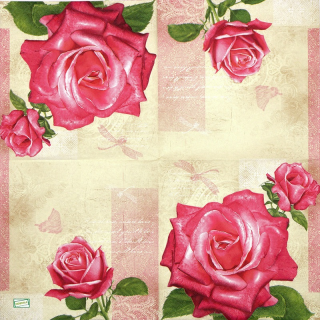 1 serviette papier Les Roses - 116