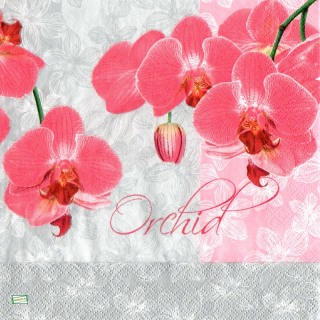 1 serviette papier Les Orchidés - 5
